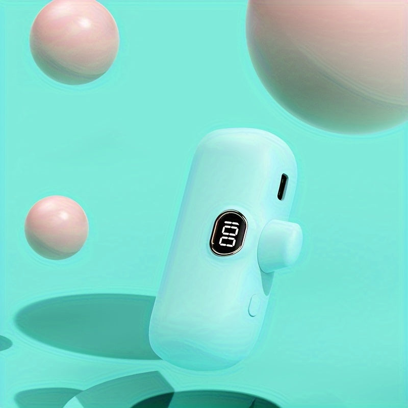 BYGP 5000mAh Mini Portable Charger, Ultra-Compact Battery Pack Travel Portable Phone Charger Compatible For IPhone 15/14/13/12 Pro Max/iPad Pro/Samsung Android Etc, Emergency Power Pocket Charging Bank, USB Phone Backup Batte