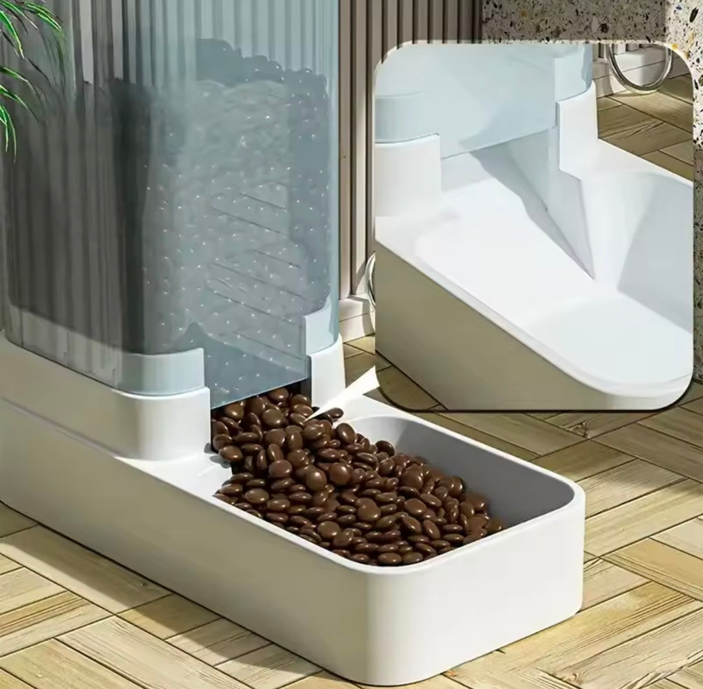 Automatic Gravity Feeder & Water Dispenser for Dogs and Cats