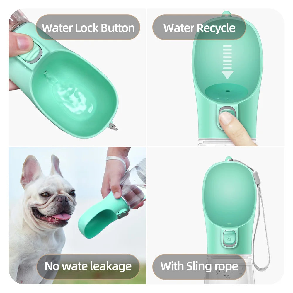 Portable Dog & Cat Water Bottle – Leakproof Travel Drinking Bottle